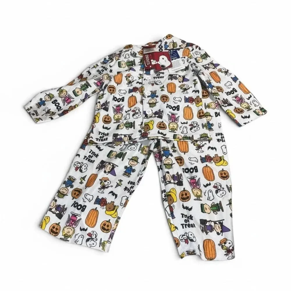 Peanuts Characters Halloween Kid's Pajama Set 2T Shirt and Pants NWT